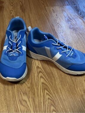 Blue Running Sneakers with White Accents